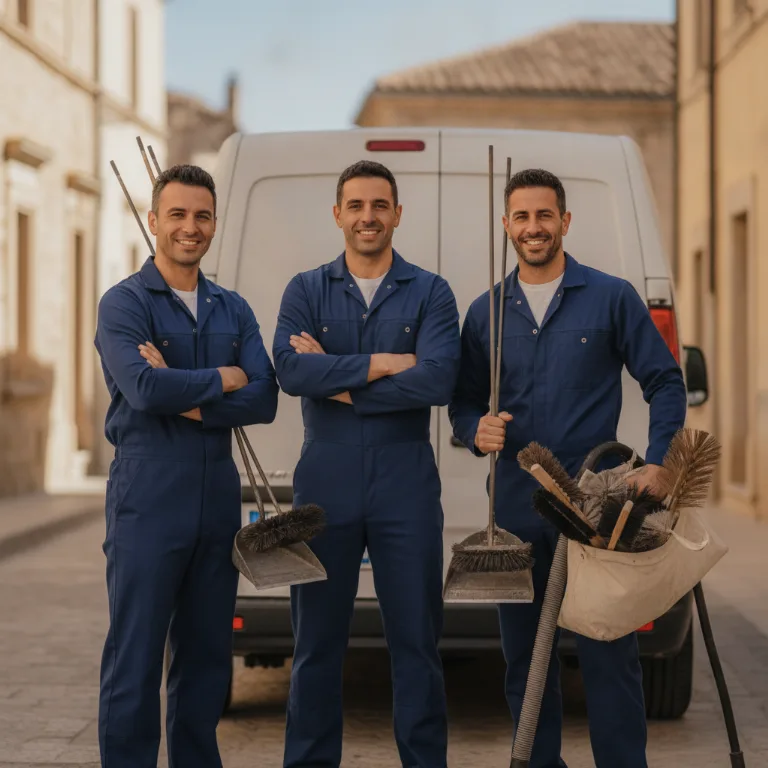 Spazzacamino team a Bisceglie